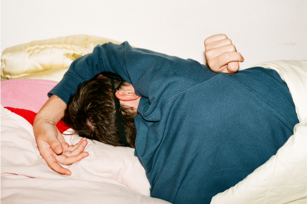 Person trying to sleep